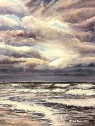 2021-09 StÃ¼rmische Ostsee bei Bad Trassenheide - Insel Usedom
